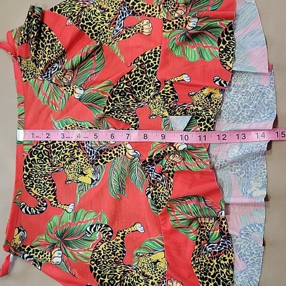 ASOS Swim Jersey Beach Tropical Tiger Print Two-Piece - Picture 6 of 13